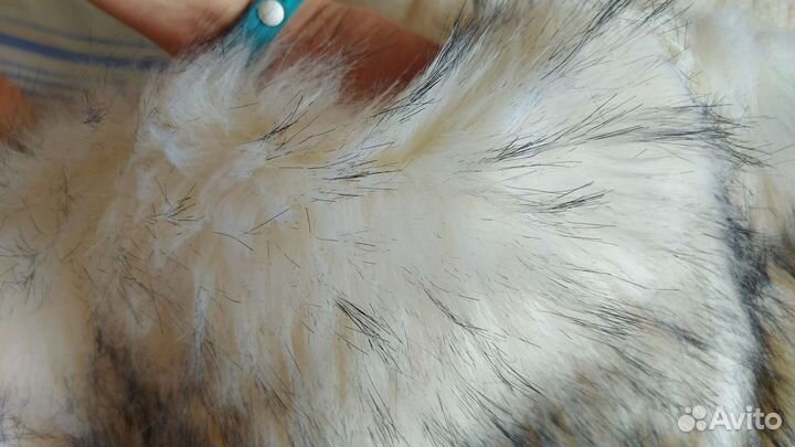 Искусственный мех Полярная лисица 3 метра метраж