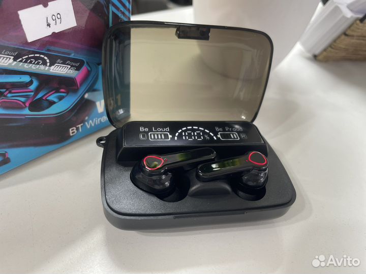 Беспроводные наушники М19 новые