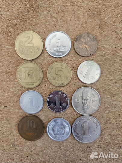 Монеты Гана, Индия, Сейшелы,Нигерия,Панама,Китай