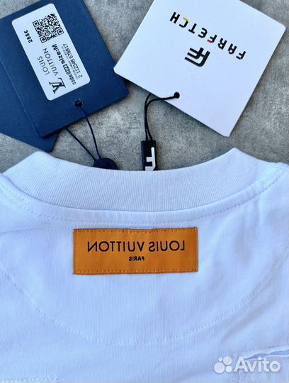 Louis Vuitton футболка с вырезом S M L XL XXL