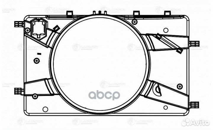 Кожух э,вентилятора охл. для ам Opel Astra J (1