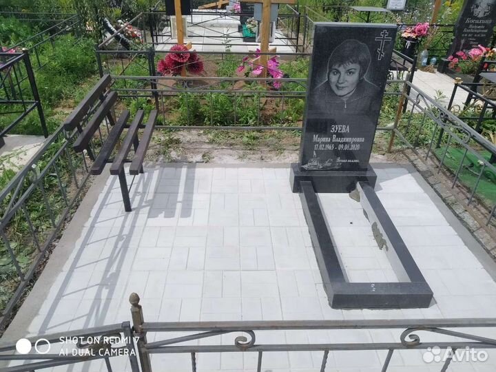 Памятники на могилу, ограды, кресты, плитка