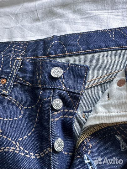 Джинсы Levi's x A Bathing Ape 501'93 Оригинал