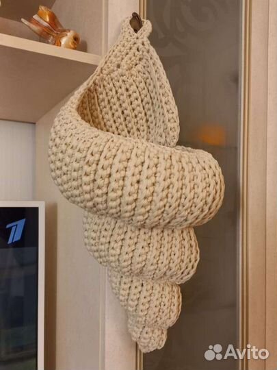 Корзинка-ракушка. Подвесная