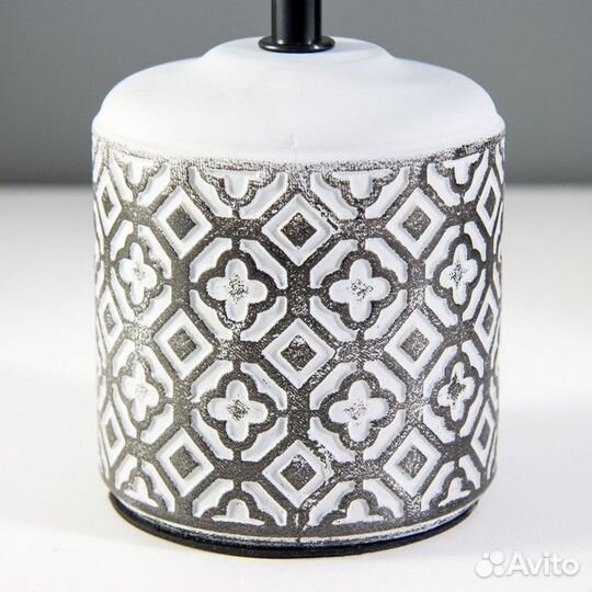 Настольная лампа 'Ория' Е14 40Вт серый 20х20х30см