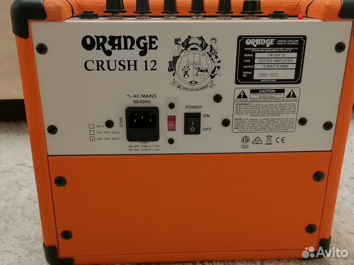Гитарный комбоусилитель orange crush 12
