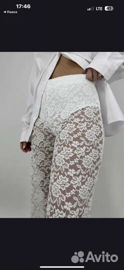 Ажурные брюки hm premium zara hm studio