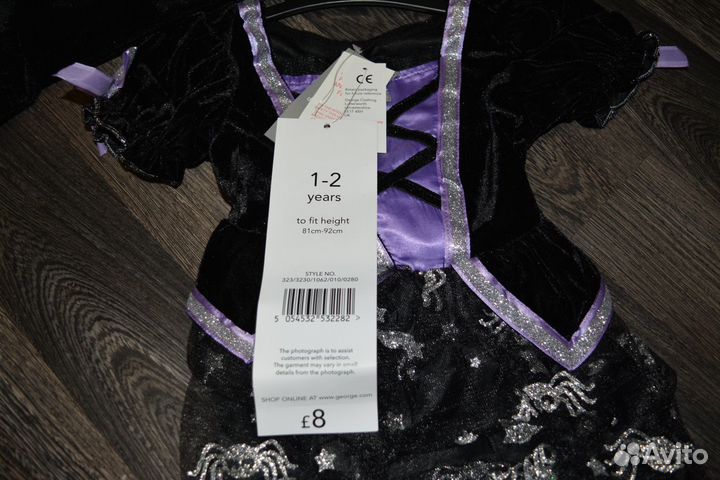 Костюм для девочки 1- 3 лет для хэллоуина или др