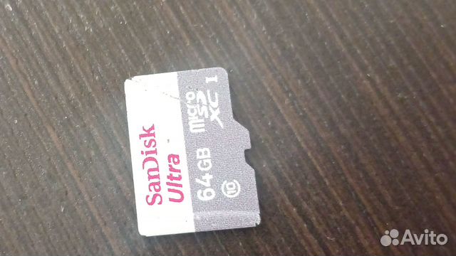 Флешка sandisk ultra 64gb microSD