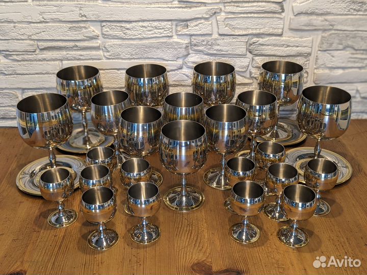 Zepter набор Принц бокалы, рюмки, блюдца, поднос