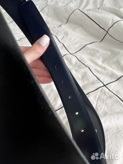 Мужской кожаный ремень zara