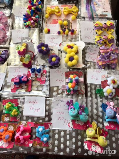 Резинки, заколки для волос ручной работы