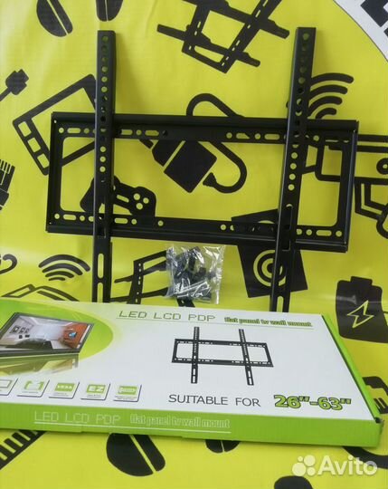 Кронштейн для телевизора фиксированный LED 26-63