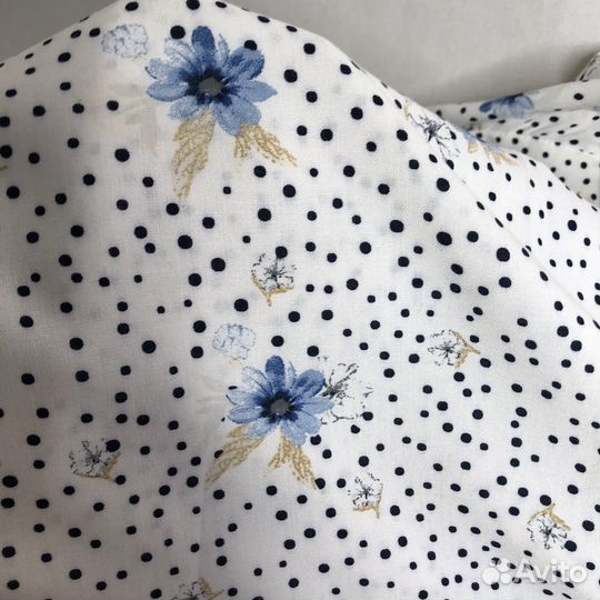 Блузка из вискозы с цветочным принтом 54-56