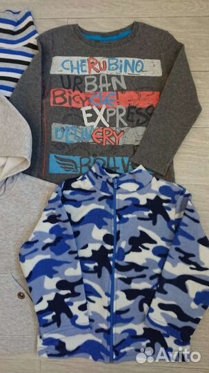 Флисовая кофта, лонгслив 98-104