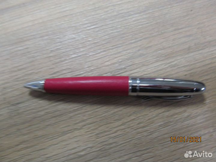 Флэшки-ручки 8Gb карбон, кожа, металл, дерево