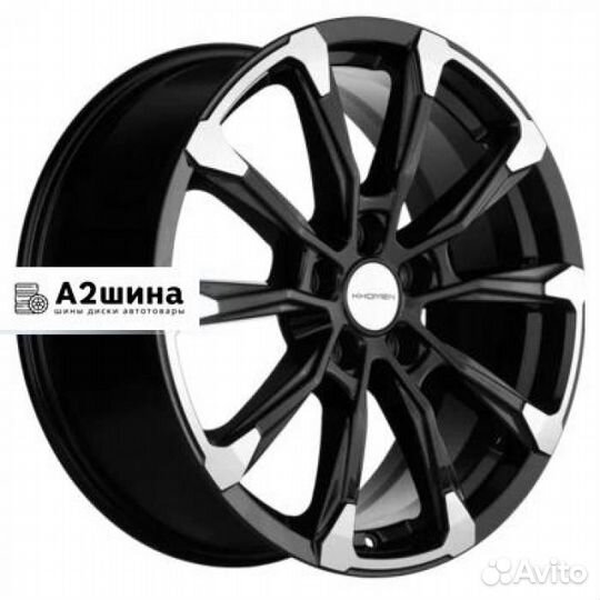 Диски Khomen Wheels KHW1808 (Exeed TXL) Black-FP 7,5*18 5*108 ET35 65,1