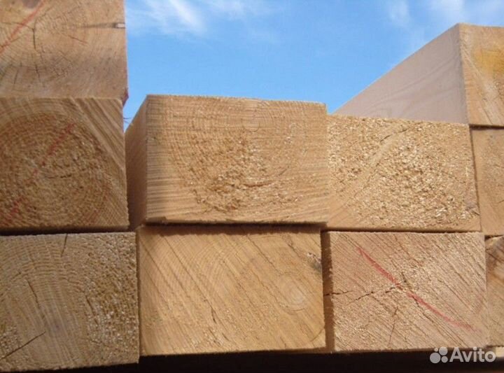 Брус обрезой хвоя 100x100x6000