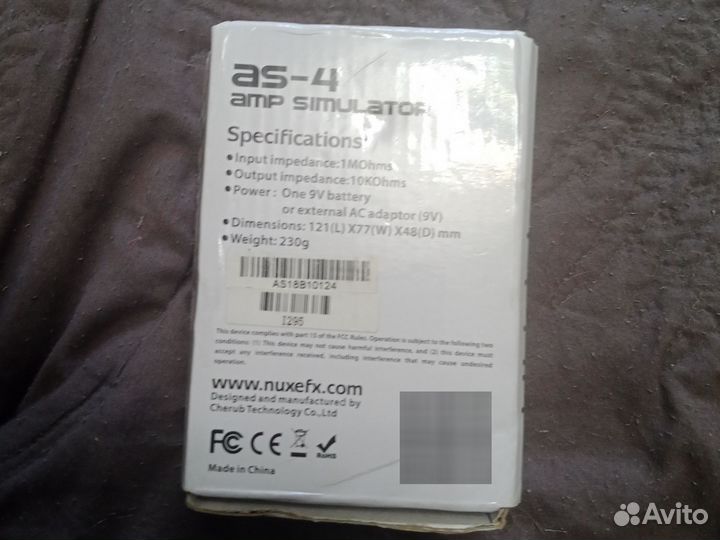 NUX AS-4 гитарная педаль