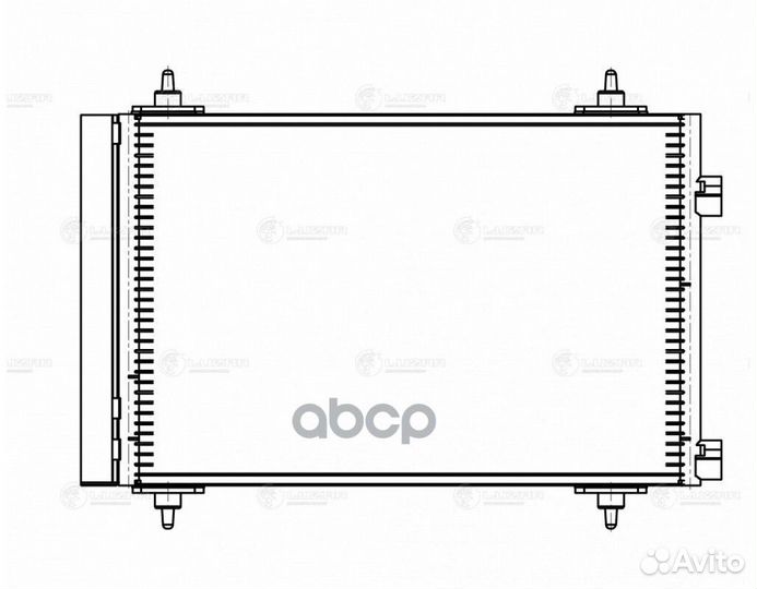 Радиатор кондиц. для а/м Peugeot 307/ Сitroen C4