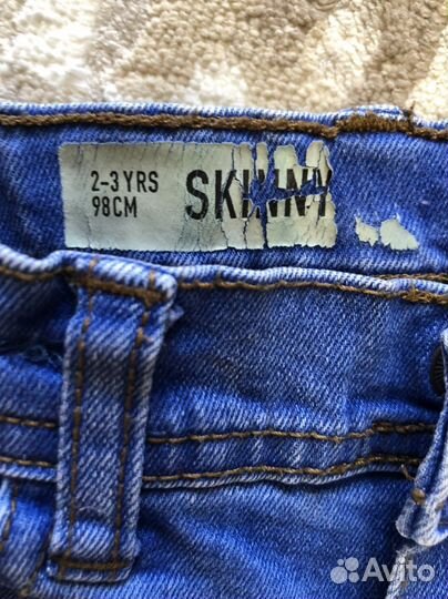 Джинсы для девочки 98