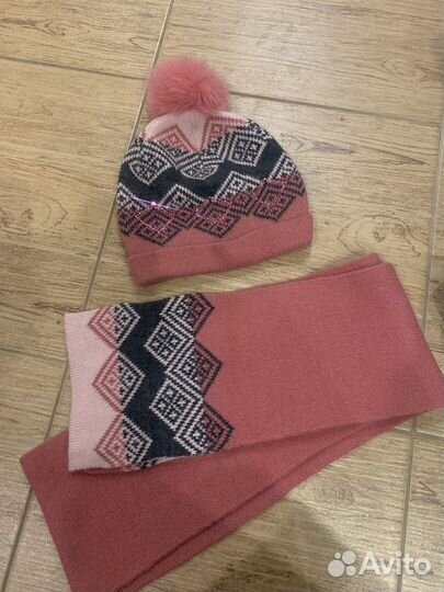 Комплект шапка, шарф