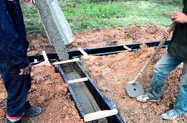 Бетон на ленточный фундамент