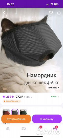 Намордник для кошек
