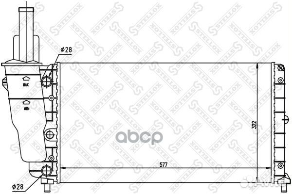 10-25084-SX радиатор системы охлаждения Fiat P