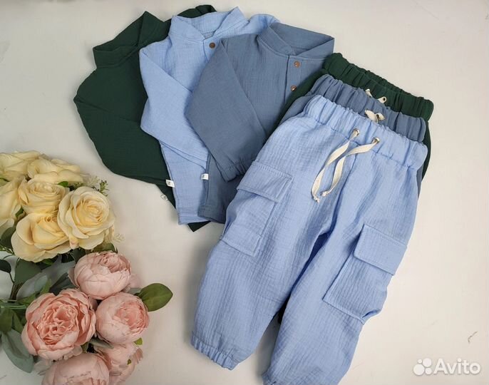 Муслиновый костюм 80 86 92 98