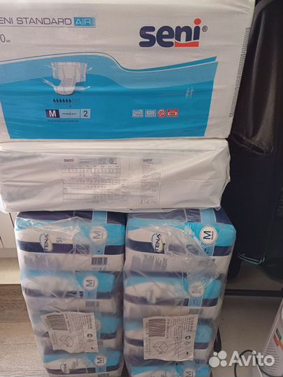 Памперсы для взрослых размер m по 30 штук