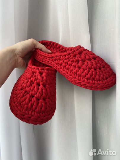 Домашние вязаные тапочки / свяжу на заказ