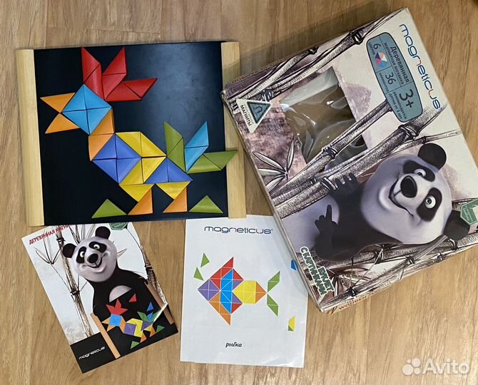 Деревянные игрушки кубики томик, магнитная мозайка