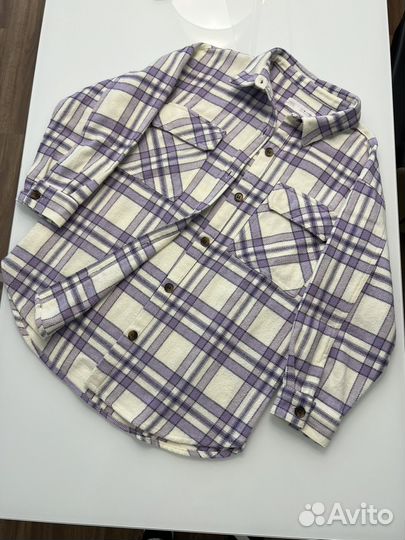 Фланелевая рубашка для девочки