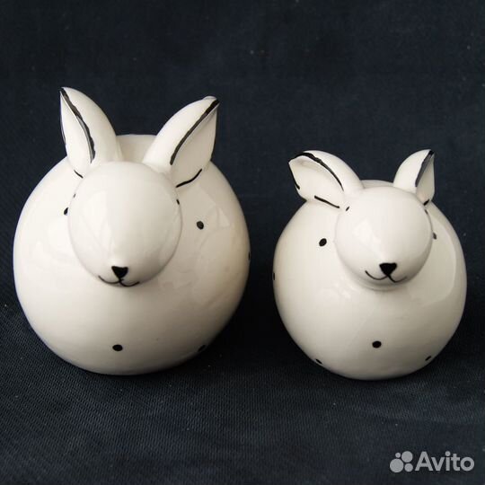 Керамические зайцы статуэтки весна пасха