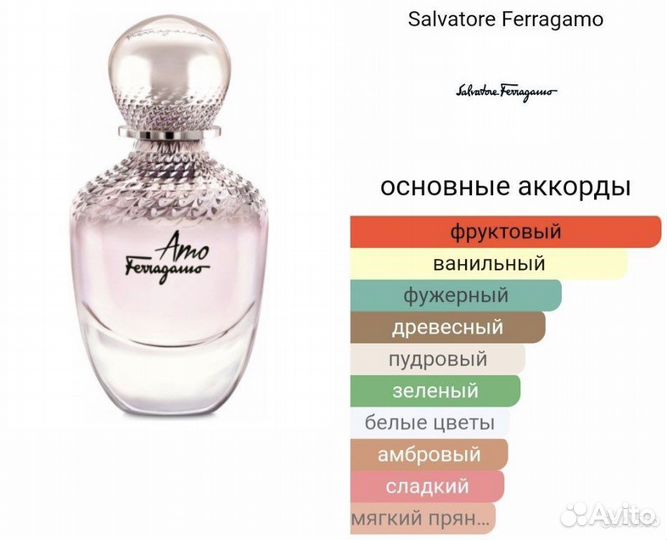 Духи Оригинал Amo Salvatore Ferragamo