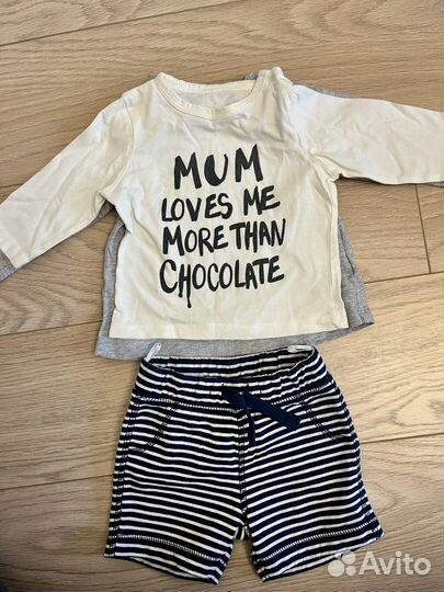 Комплект футболки и шорты 74