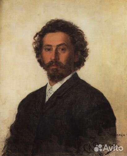 Подлинная Картина Ilya Efimovich Repin (1844-1930)