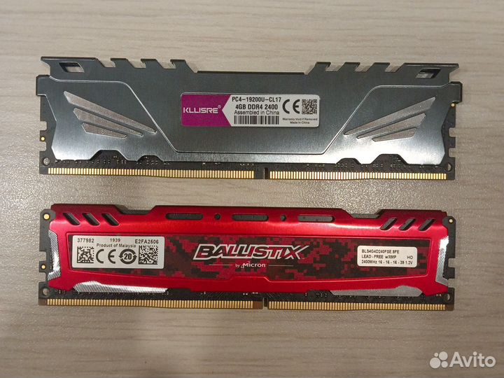 Оперативная память ddr4 8gb 2400