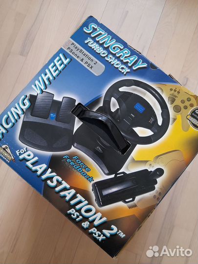 Руль, педали Sting Ray для Play station 1, 2, PSX