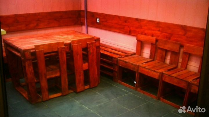 Мебель стрит-арт из паллет (поддонов)