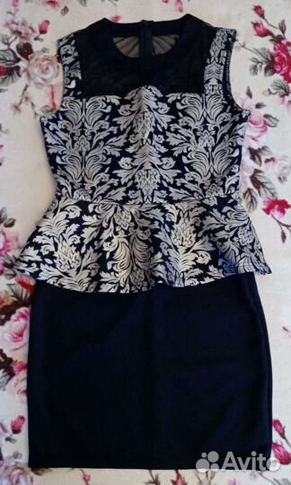 Вечернее платье с баской