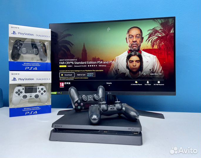 Sony PS4 Slim 1tb + 399 игр