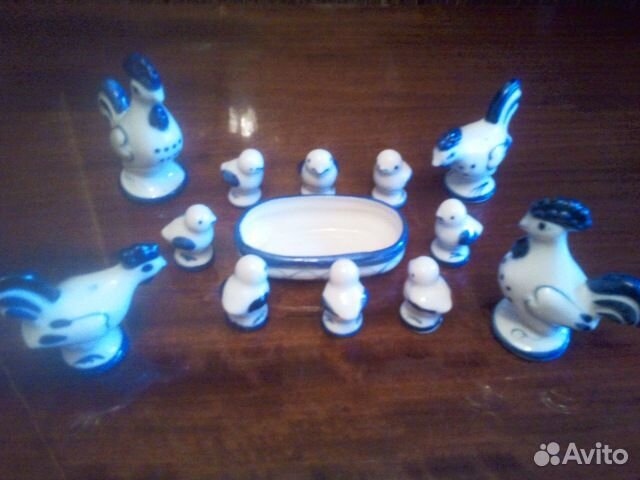 Набор фигурок из гжели СССР