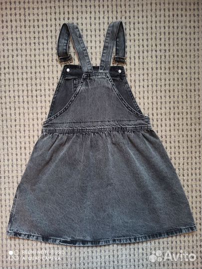 Джинсовый сарафан для девочки 122