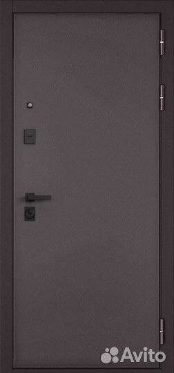 Дверь входная железная с зеркалом