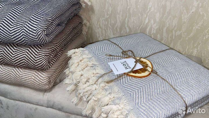 Плед покрывало из хлопка