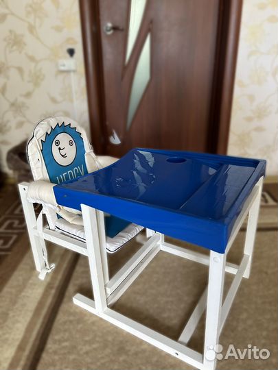 Стульчик для кормления трансформер деревянный