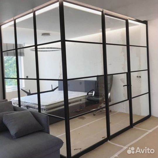 Перегородки из стекла