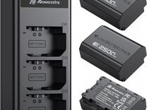 3 аккумулятора Powerextra NP-FZ100 + зарядное